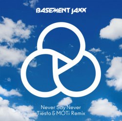 Portada Basement Jaxx - Never Say Never (Tiesto & Moti Remix)
