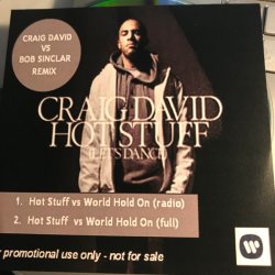 Portada Craig David Vs Bob Sinclar - Hot Stuff World Hold On