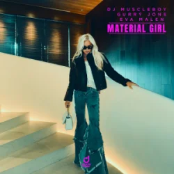 Portada DJ Muscleboy & Gurrý Jóns & Eva Malen - Material Girl