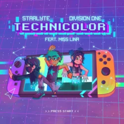 Portada STARLYTE & Division One & Miss Lina - Technicolor