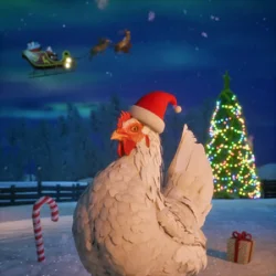 Portada J.Geco - Christmas Chicken (Merry Chickmas)