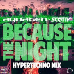 Portada Aquagen & Scotty - Because The Night (Hypertechno Extended Mix)