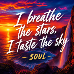 Portada I breathe the stars, I taste the sky