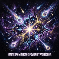 Portada PowerHitPashechka - Метеорный поток  Жанр: Space Phonk / Digital Romance Настроение: Агрессивный кос