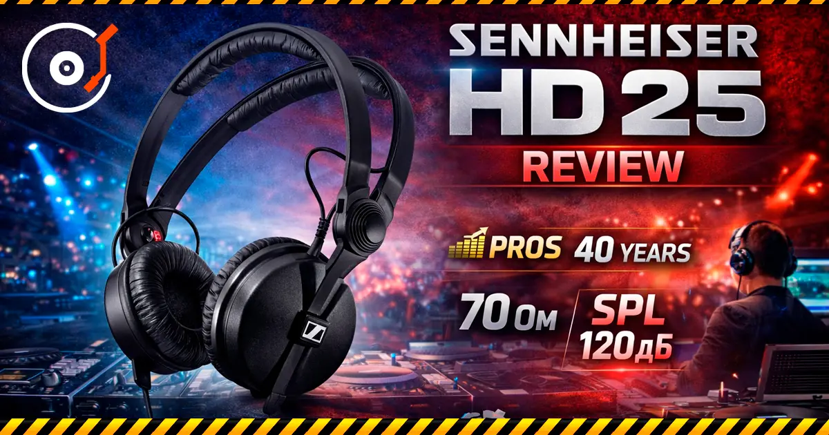 Sennheiser HD 25 — un estándar eterno para DJs y técnicos de sonido