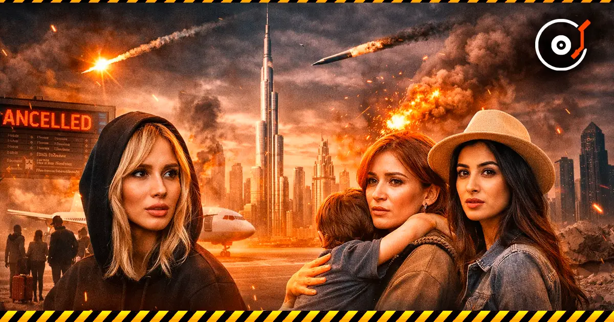 Las celebridades están atrapadas en Dubái debido a ataques con misiles y cancelaciones de vuelos.